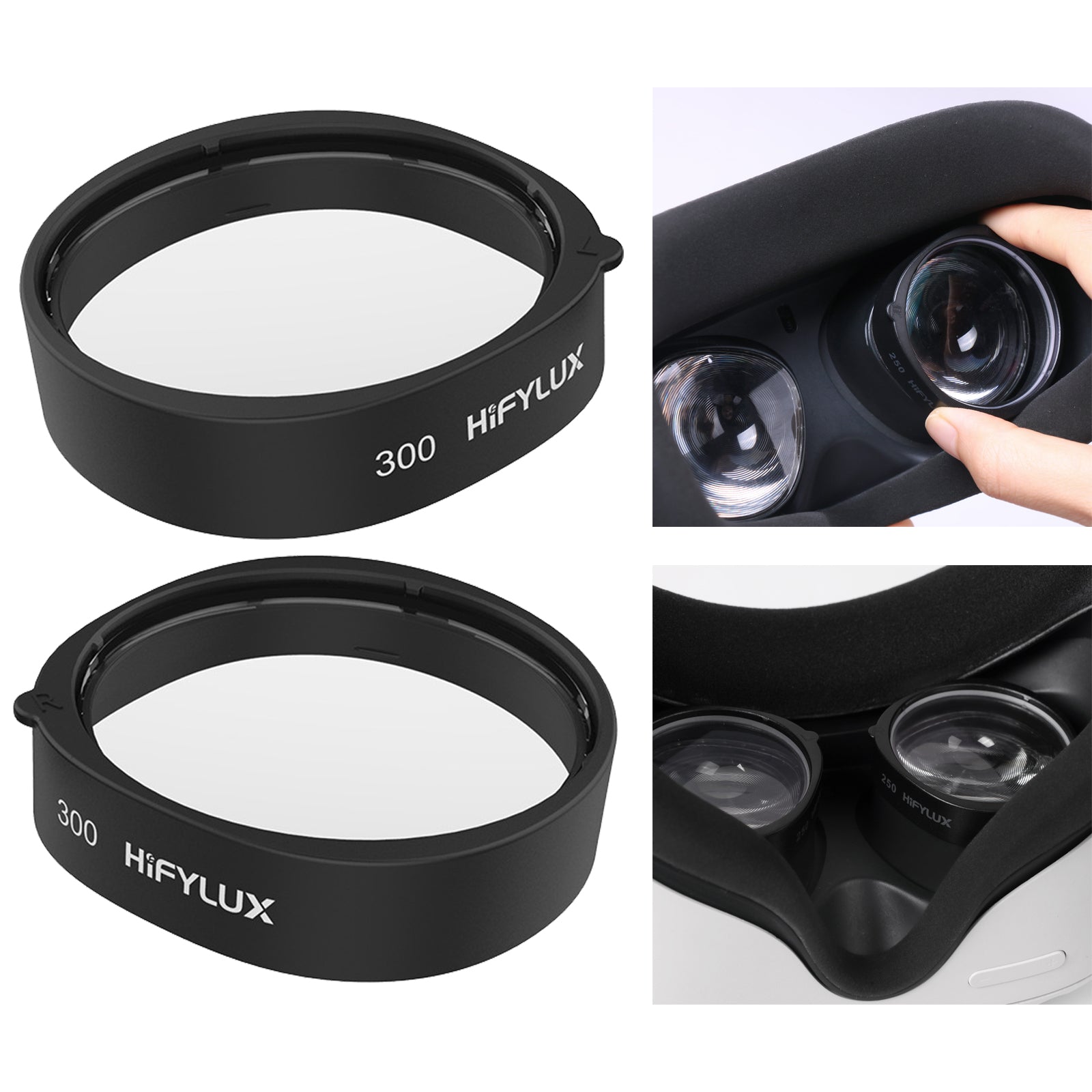 HIFYLUX QF11 1 Pair -5.0D Aspherical Resin Myopia Lenses VR Glasses Lenses Accessories for Oculus Quest 2 HIFYLUX QF11 1 Pair -5.0D Aspherical Resin Myopia Lenses VR Glasses Lenses Accessories for Oculus Quest 2
